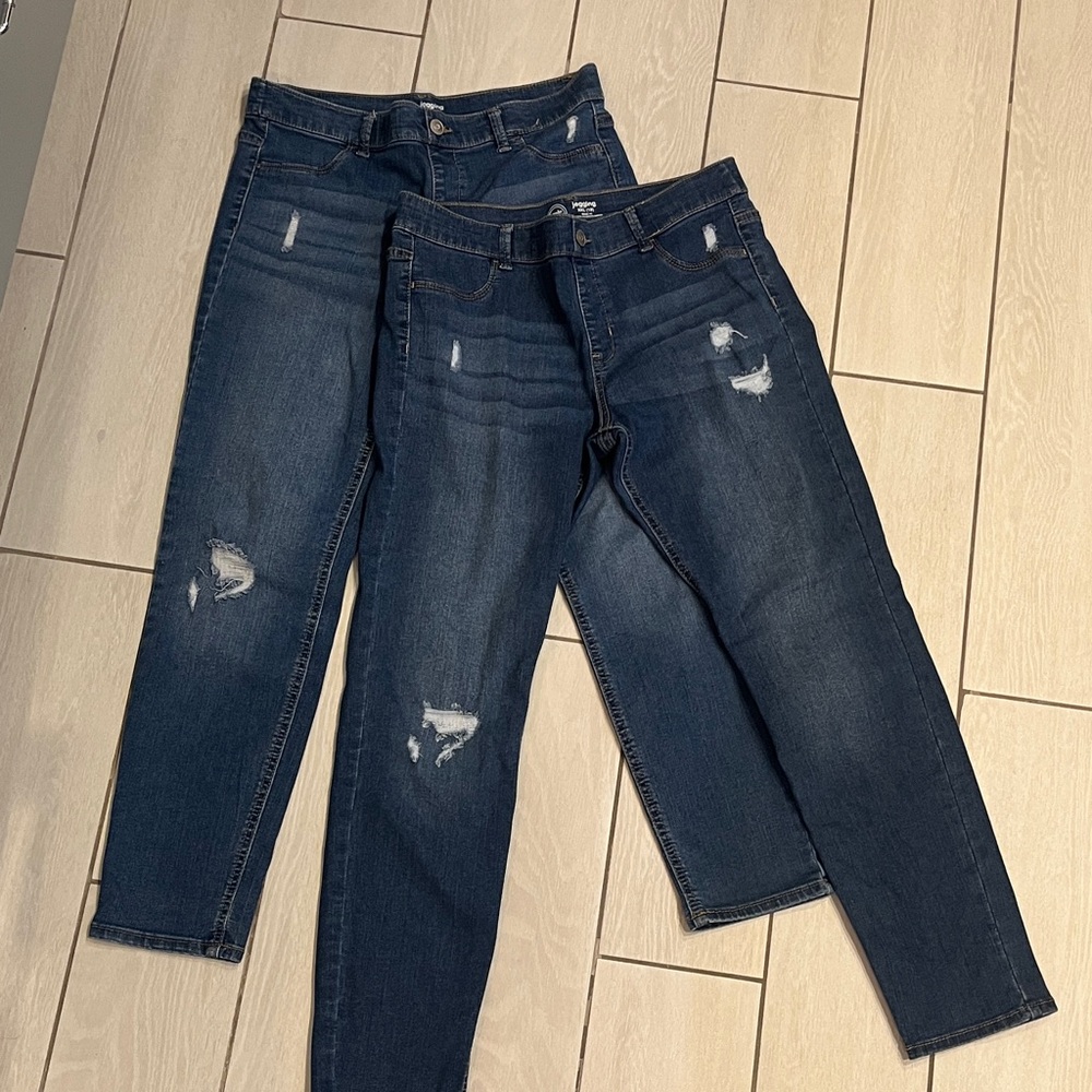 Girl’s Wonder Natiom Pull-Up Elastic Waist Jegging - Size XXL (18)